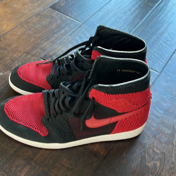 Nike air Jordan 1 Bred size 14 flyknit - Picture 5 of 7